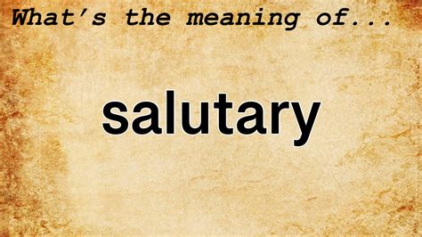 define salutatory.